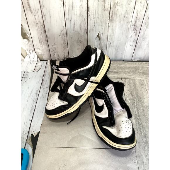 Nike Dunk Low Retro Panda Black/White Women Size 10 - Picture 1 of 6